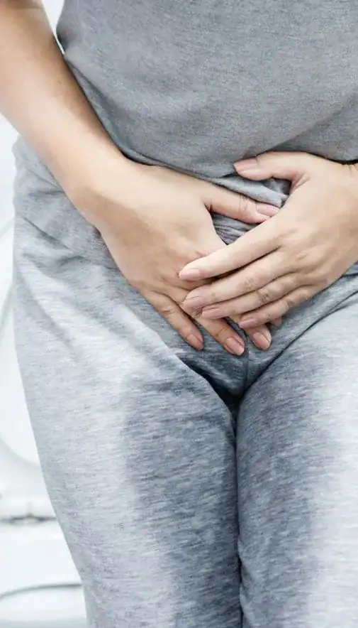 Image of woman had accident and needing stress incontinence treatment Portsmouth